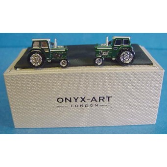ONYX-ART CUFFLINK SET - TRACTOR GREEN